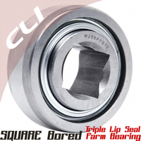 Thumb square bore sphericla bearing insert web