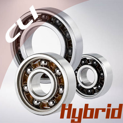 Medium chrome steel   ceramics hybrid bearings 1cli