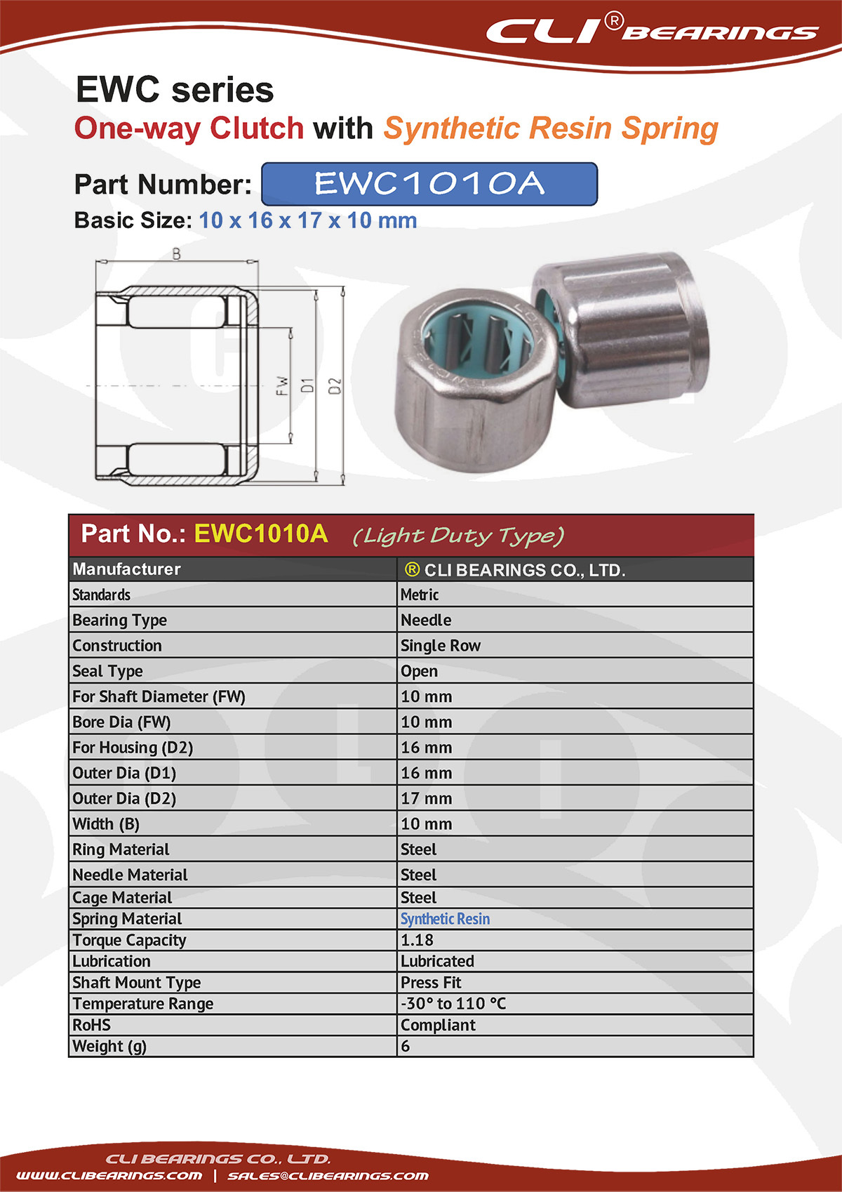 Original ewc1010a cli nw