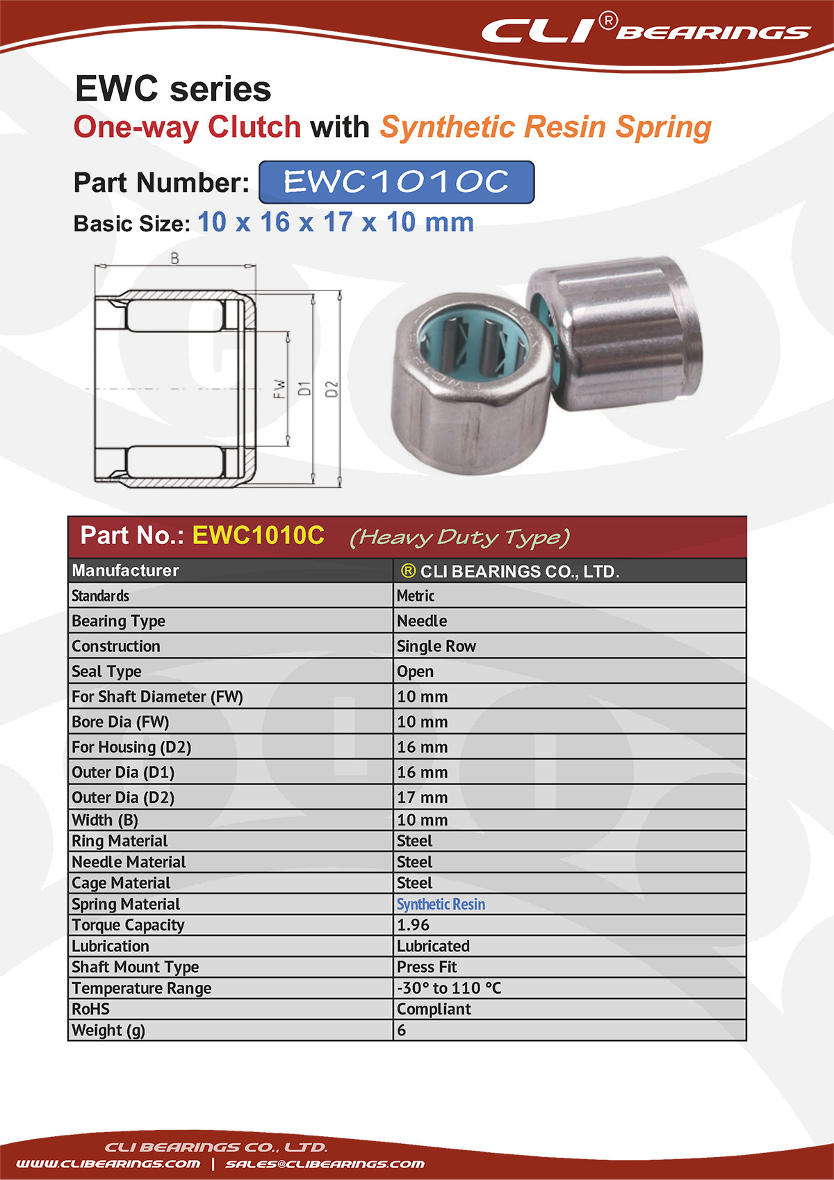 Original ewc1010c cli nw